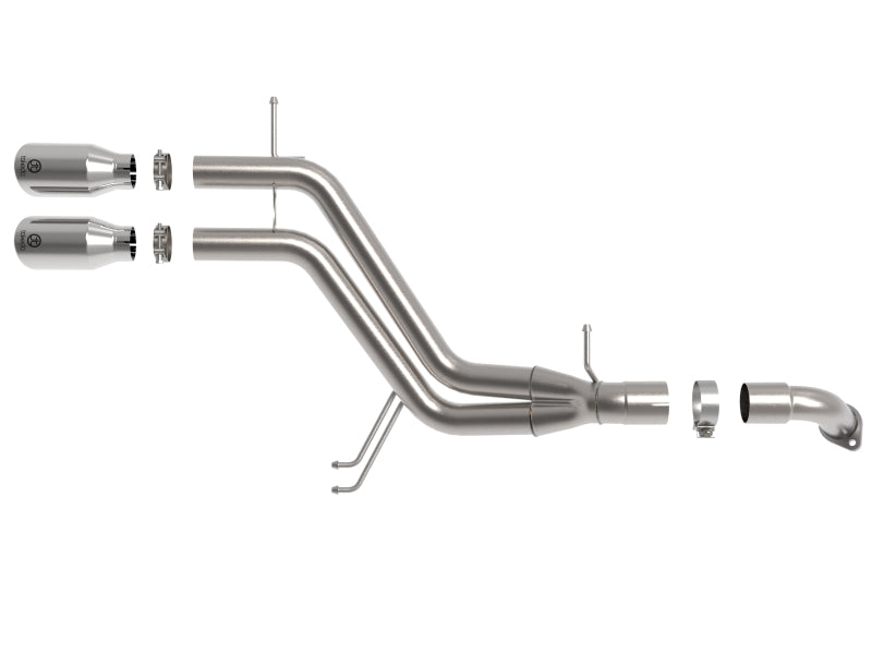 aFe Takeda 13-17 Hyundai Veloster L4-1.6L 2-1/2in 304 SS Axle-Back Exhaust w/ Polished Tips 49-37019-P 49-37019-P Photo - Unmounted