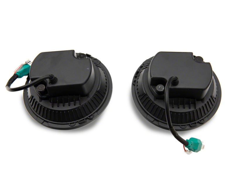 Raxiom 97-18 Jeep Wrangler TJ & JK Axial 7-In LED Headlights w/ DRL- Chrome Housing (Clear Lens) J155569 J155569 Photo - Close Up