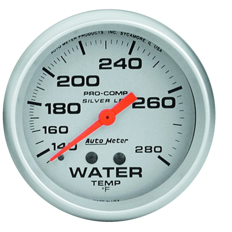 Autometer Gauge, Water Temp, 2 5/8", 140-280 Deg. F, Liquid Filled Mech, 4631 Photo - Primary