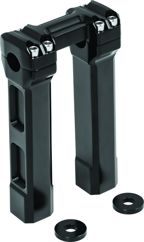 Kuryakyn 8in Billet Handlbr Risers Blk 6135 6135 Photo - Primary