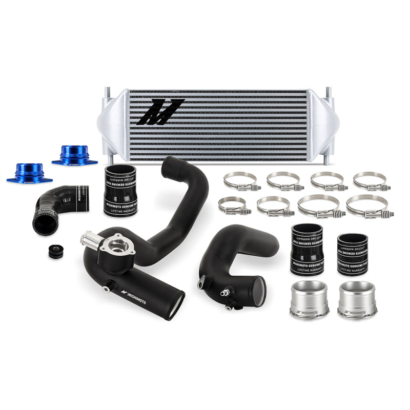 Mishimoto 2021+ Ford Bronco 2.3L Intercooler Kit - Black Pipes/Silver Core MMINT-BR23-21KBSL MMINT-BR23-21KBSL Photo - Primary