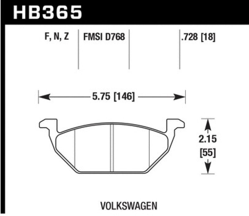 Hawk Performance Hawk HPS 5.0 Street Brake Pads - Front HB365B.728 HB365B.728 User 1
