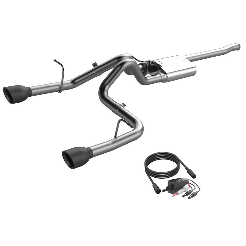 QTP 2018+ Jeep Wrangler JL 304SS Screamer Cat-Back Exhaust 4DR w/4in Black Tips 425018B 425018B Photo - Primary