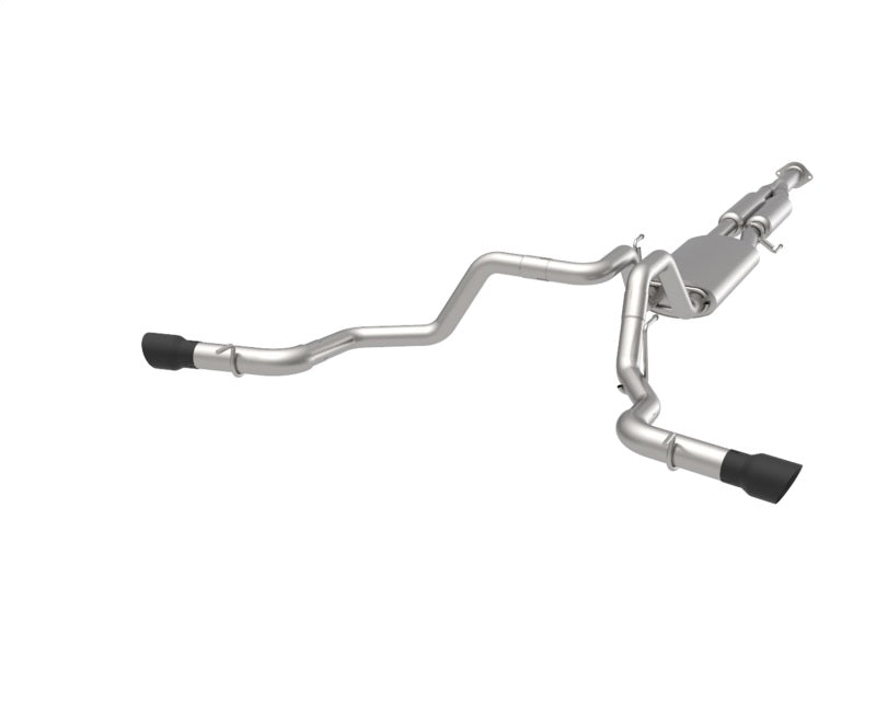 Kooks Headers Kooks 2021+ Ford F150 2.7/3.5/5.0L 3in Dual Cat-Back Side Exit Exhaust w/Black Tips 13704240 13704240 Photo - Primary