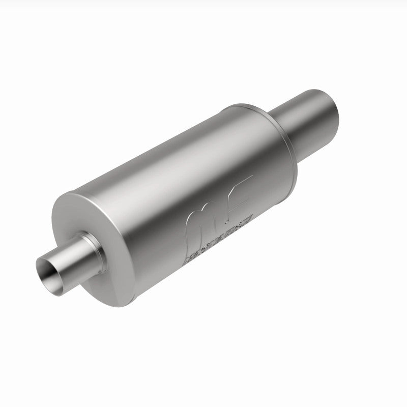 MagnaFlow 7" Round Center/Center Performance Muffler With Tip 14826 360 Degree Image Set