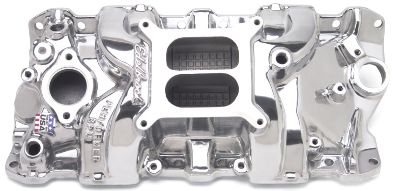 Edelbrock Perf. RPM Manifold Polished 71011 Photo - Primary