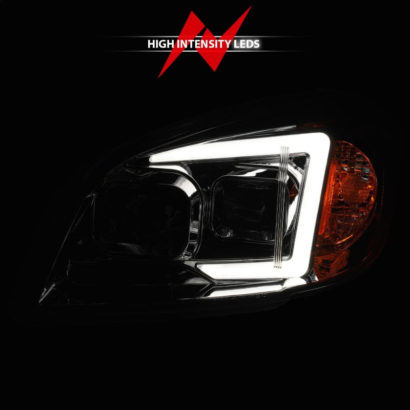 ANZO 05-10 Chevrolet Cobalt / 07-10 Pontiac G5 LED Projector Headlights Black Housing 121576 121576 Photo - Unmounted