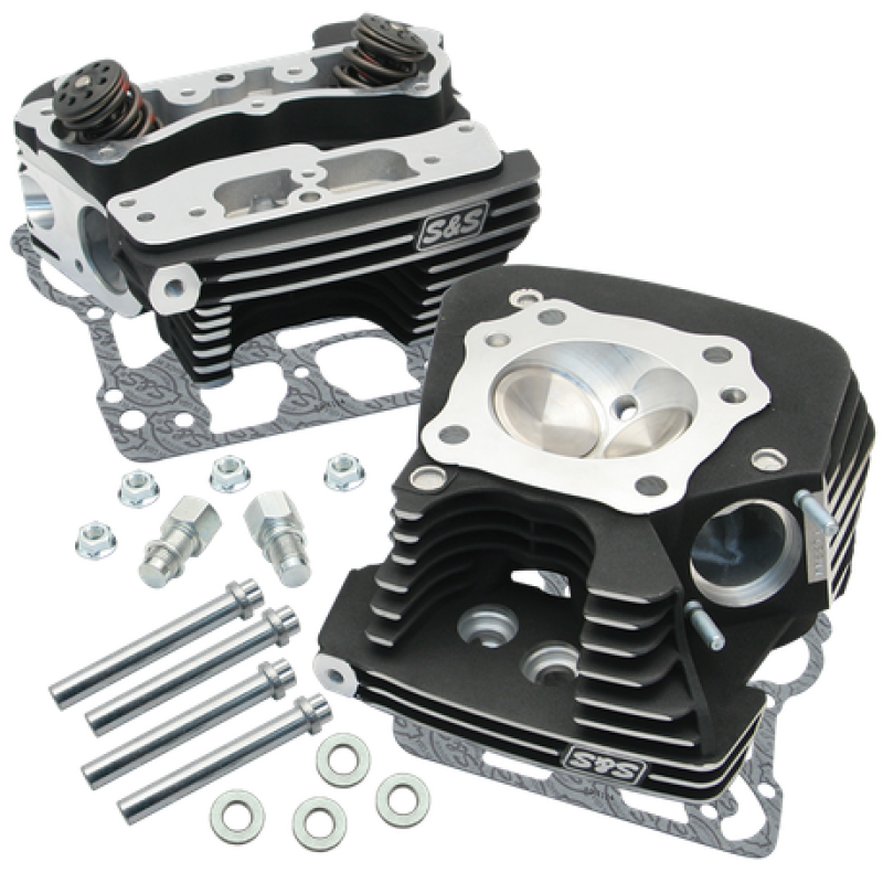 S&S Cycle 08-16 Touring Super Stock 89cc Cylinder Head Kit - Wrinkle Black 106-3240 106-3240 User 1