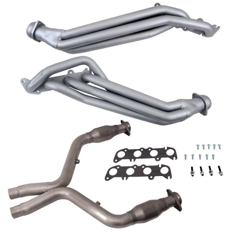 BBK 11-14 Ford Mustang GT 5.0 1-7/8in Long Tube Headers w/High Flow Catted X-Pipe (Ti Ceramic) 18561 18561 Photo - Primary