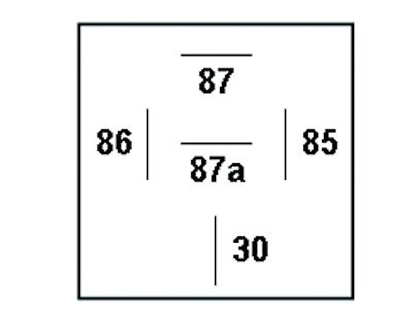 Hella Relay 12V 20/40A Spdt Res Wthr 007794327 007794327 Technical Drawing