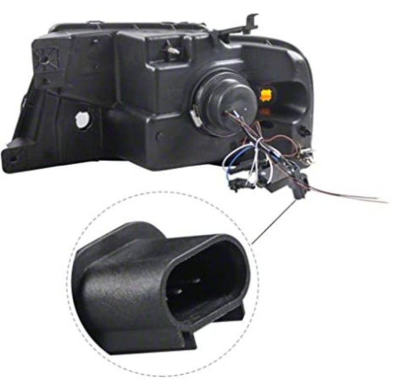 Raxiom 04-08 Ford F-150 Axial Series LED Projector Headlights- Blk Housing (Clear Lens) T566365 T566365 Photo - Close Up