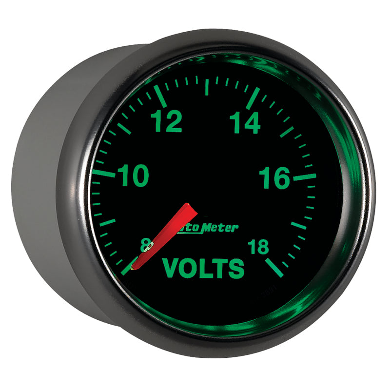 Autometer GS Series 2-1/16in Voltmeter 18V Electrical Gauge Full Sweep 3891 3891 User 6
