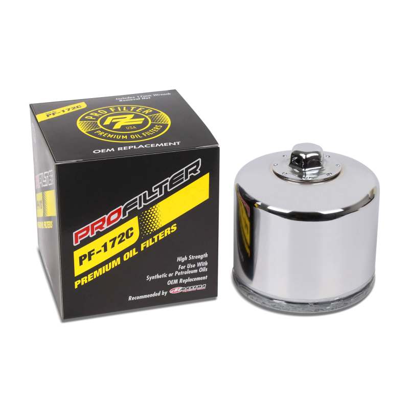 ProFilter Harley Spin-On Chrome Various Performance Oil Filter PF-172C PF-172C User 1