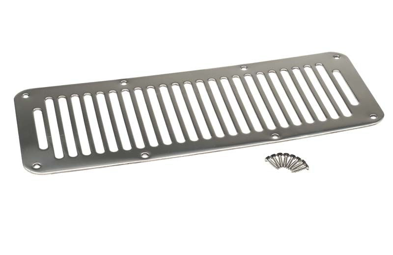 Kentrol 87-95 Jeep Wrangler YJ Hood Vent 8 Holes- Polished Silver 30458 30458 Photo - Primary