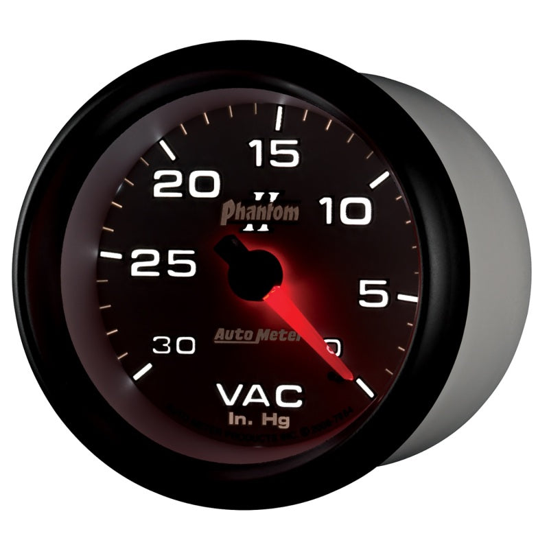 AutoMeter Gauge Vacuum 2-5/8in. 30Inhg Mechanical Phantom II 7884 7884 User 3