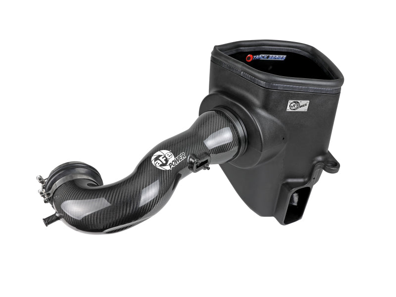 aFe 19-21 GM Trucks 5.3L/6.2L Track Series Carbon Fiber Cold Air Intake System W/ Pro Dry S Filters 57-10015D 57-10015D Photo - Unmounted