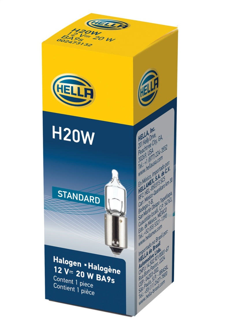 Hella Bulb H20W 12V 20W Ba9S T275 H20W H20W Photo - in package