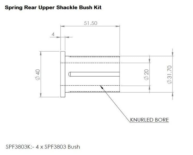 SuperPro Rear Leaf Spring Bushing Kit SPF3803K Photo - out of package