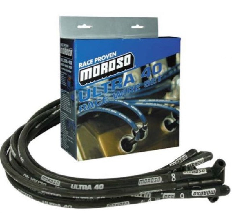 Moroso Wire Set, Ultra 40, Sleeved, SBC, Black 73824 User 1