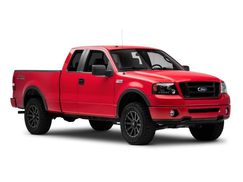 Raxiom 04-08 Ford F-150 Dual LED Halo Projector Headlights- Black Housing (Clear Lens) T542827 T542827 Photo - Close Up