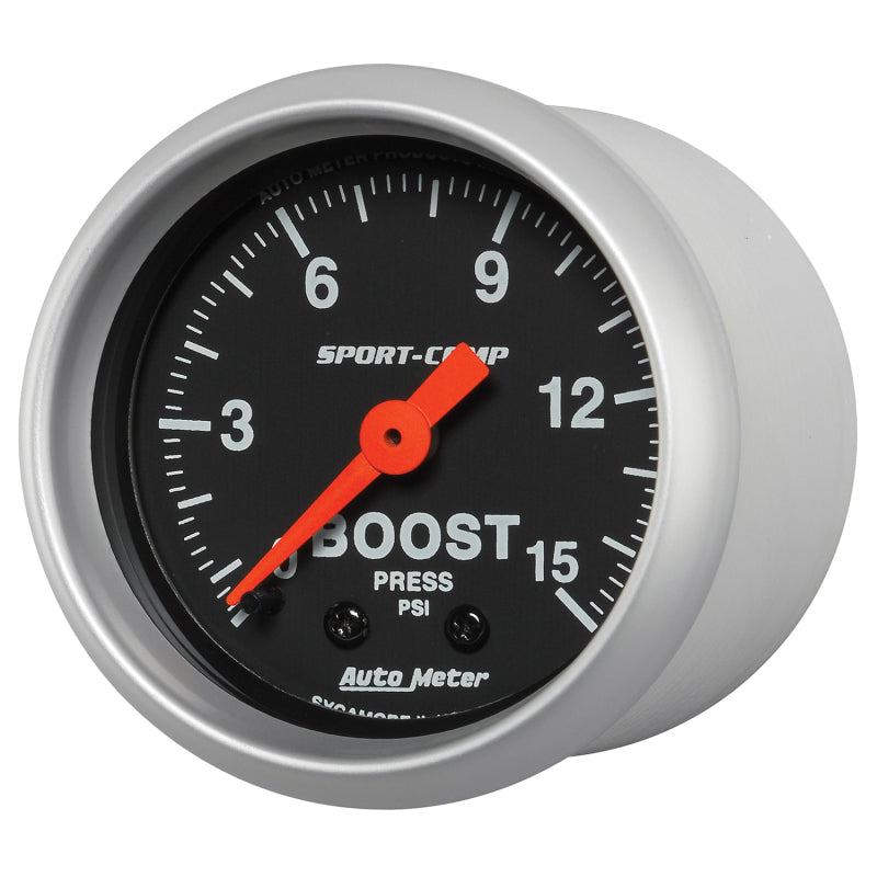Autometer Gauge, Boost, 2 1/16", 15Psi, Mechanical, Sport-Comp 3302 User 2