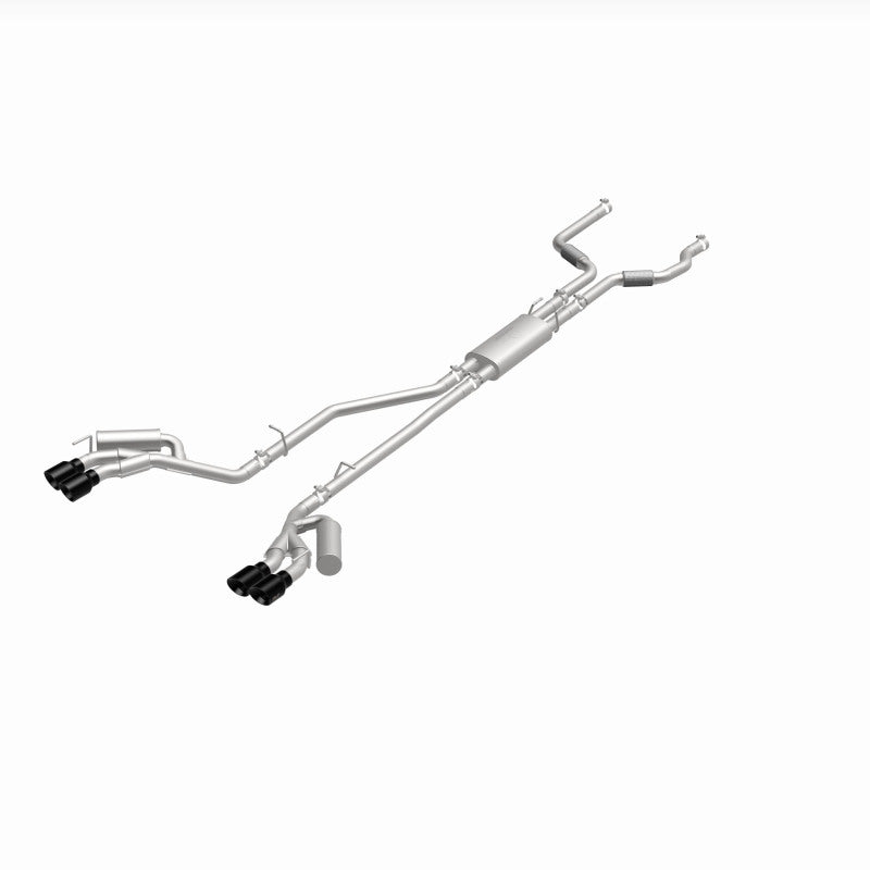 MagnaFlow 20-21 Ford Explorer 3.0L V6 Dual Exit Quad Black Chrome Tip Street Series Cat-Back Exhaust 19515 19515 360 Degree Image Set