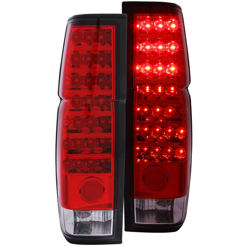 Anzo 1986-1997 Nissan Hardbody LED Tail lights Red/Clear 311034 Photo - Primary
