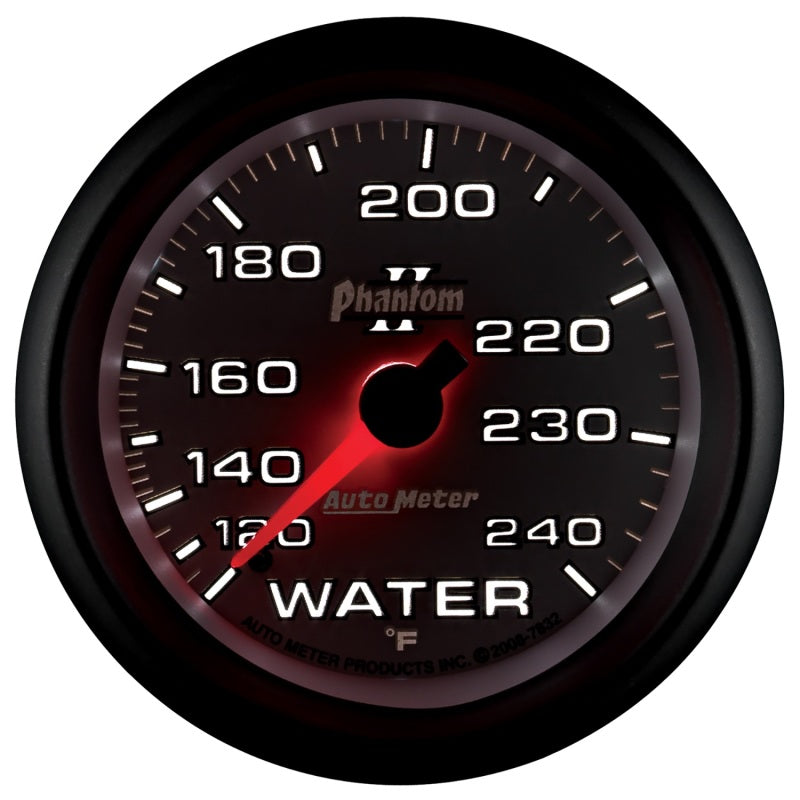 Autometer Gauge, Water Temp, 2 5/8", 120-240 Deg. F, Mechanical, Phantom II 7832 User 4