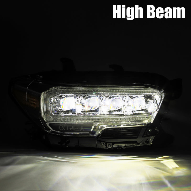 AlphaRex 16-20 Toyota Tacoma NOVA LED Projector Headlight Plank Style Alpha Black w/Activation Light 880705 880705 User 3