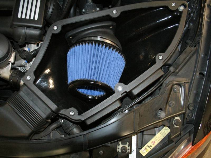 aFe Magnum FORCE Stage-2 Si Pro 5R Cold Air Intake System: BMW 3-Series E9 54-81012-B Photo - Mounted