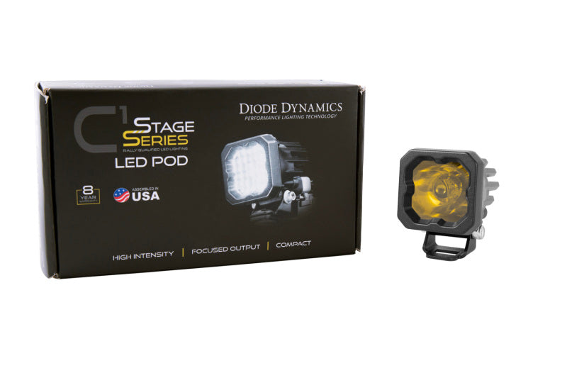 Diode Dynamics Stage Series C1 LED Pod Pro - Yellow Flood Standard ABL Each DD6463S DD6463S User 4