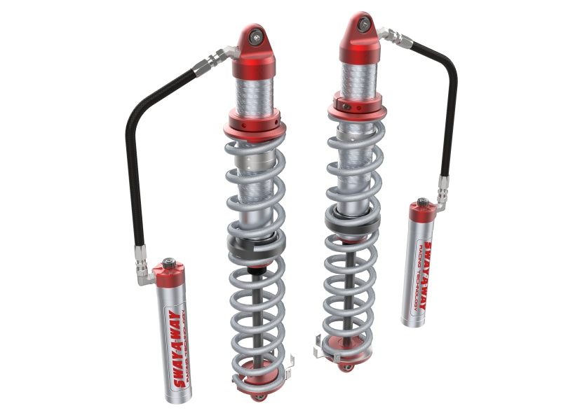 aFe 14-19 Polaris RZR 925/1000cc Sway-A-Way 3.0 Rear Coilover Kit w/ Remote Reservoirs and Comp Adj 852-0058-01-CA 852-0058-01-CA Photo - Primary