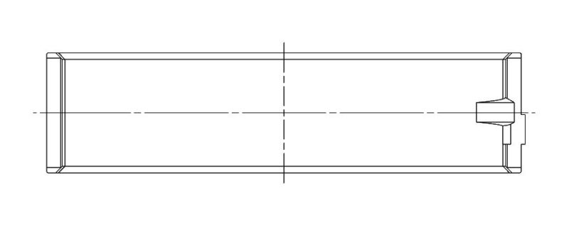 ACL Ford Coyote 5.0L V8 Standard Size High Performance Main Bearing Set 5M5655H-STD 5M5655H-STD Technical Drawing