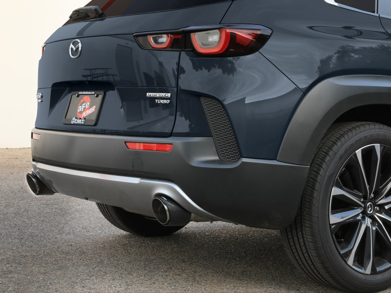 aFe 2023+ Mazda CX-50 Takeda 2.5in 304 SS Axle-Back Exhaust System w/ Carbon Fiber Tips 49-37036-C 49-37036-C Photo - Mounted