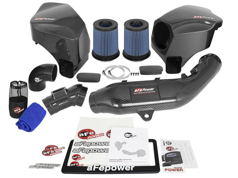 aFe Momentum Pro 5R Cold Air Intake System BMW M3/M4 (F80/82/83) 15-17 L6- 54-76305-CF Photo - Unmounted