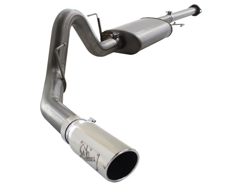 aFe Cat-Back Stainless Steel Exhaust System Polished - Ford F-150 11-14 49-43067-P Photo - Primary