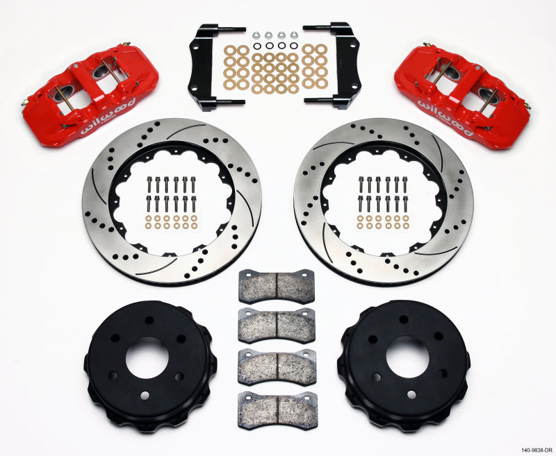 Wilwood W4A RearTruck Kit,14.25",Drill,Red 1999-UP GM 1500-SUV,2 Piston OEM 140-9838-DR Photo - Primary
