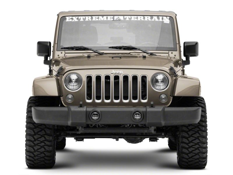 Raxiom 07-18 Jeep Wrangler JK Axial Series 4-In LED Fog Lights w/ Halo J142666 J142666 Photo - Close Up