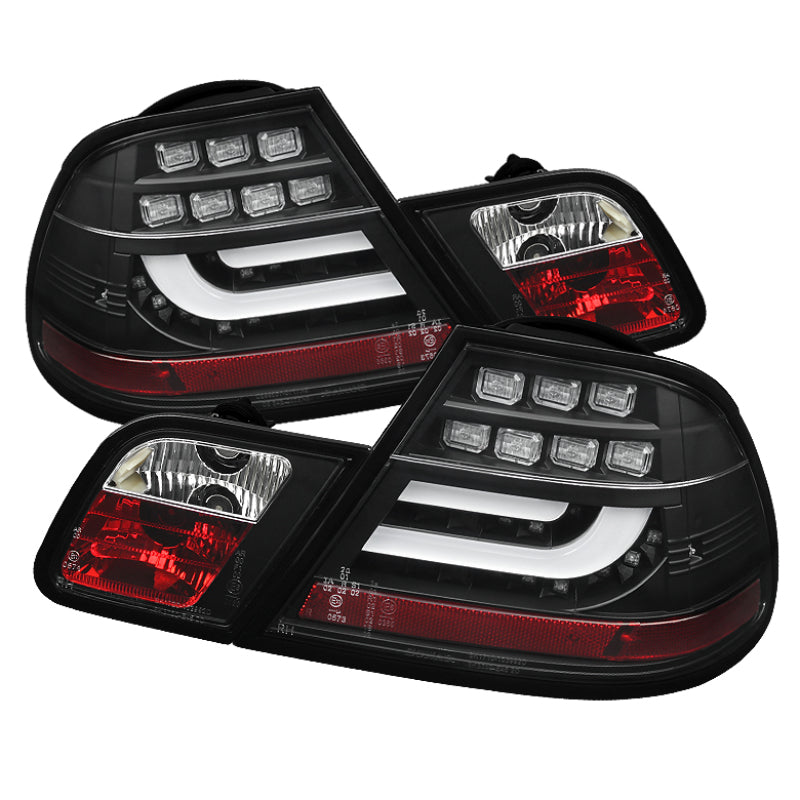 Spyder BMW E46 00-03 2Dr Coupe Light Bar LED Tail Lights Blk ALT-YD-BE4600-LBLED-BK 5073815 5073815 Photo - Primary