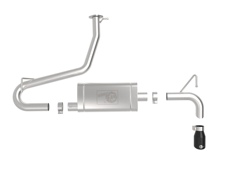 aFe Takeda 2.5in 304 SS Axle-Back Exhaust w/ Black Tips 18-22 Hyundai Kona L4-1.6L (t) AWD 49-37017-B 49-37017-B Photo - Unmounted