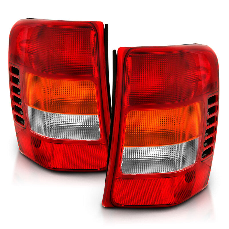 ANZO 1999-2004 Jeep Grand Cherokee Taillight Red/Clear Lens (OE Replacement) 311308 311308 Photo - Primary