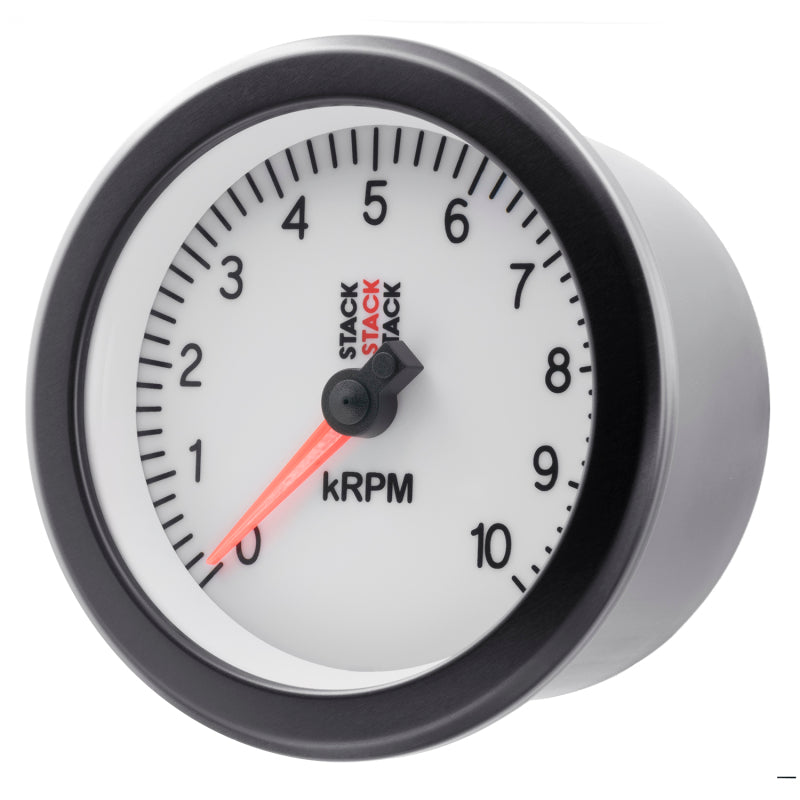 Autometer Stack Sport 88mm 0-10K RPM Tachometer - White ST100-010W ST100-010W User 2