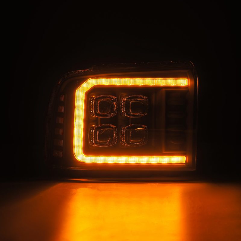 AlphaRex 05-07 Ford F250/350/450/550 Super Duty NOVA LED Proj HL Blk w/Actv Light & Seq Sig + SB DRL 880319 880319 User 3
