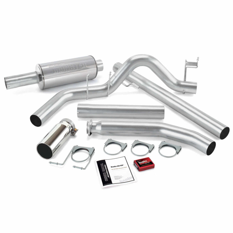 Banks Power 98-00 Dodge 5.9L Std Cab Git-Kit - SS Single Exhaust w/ Chrome Tip 49357 49357 Photo - Primary