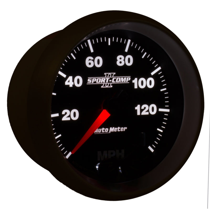 Autometer Gauge, Speedometer, 3 3/8", 140 Mph, Gps, Sport-Comp II 3680 User 6