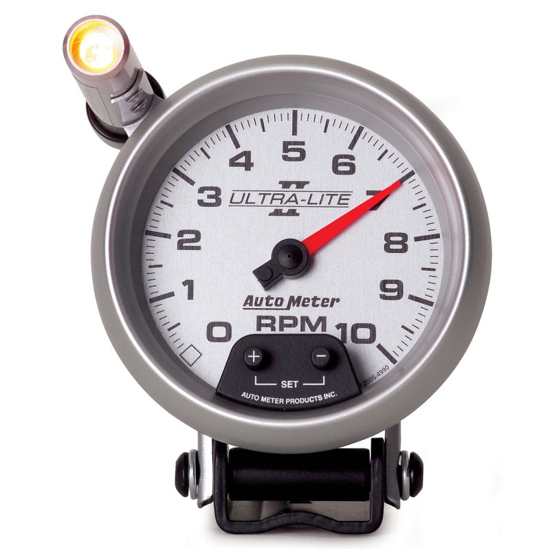 Autometer 3-3/4" Pedestal Tachometer, 0-10,000 Rpm, Ultra-Lite II 4990 Photo - Primary