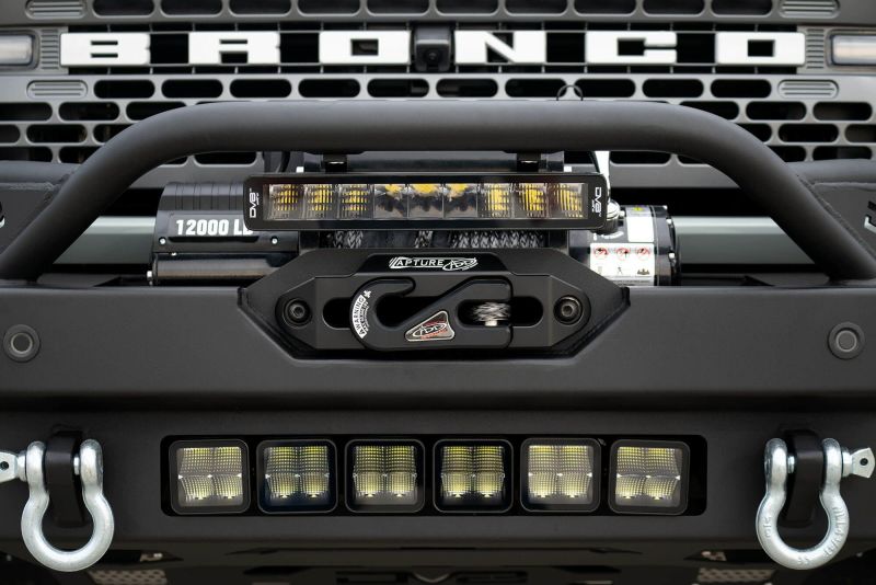 DV8 Offroad 2021+ Ford Bronco Modular Front Bumper Winch Capable w/ Auxiliary Light Mounts FBBR-02 FBBR-02 User 1