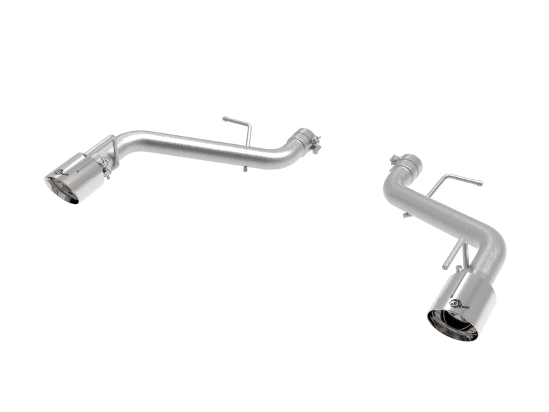 aFe POWER MACH Force-Xp 2.5in Axle-Back Exhaust System 16-20 Chevrolet Camaro SS V8 6.2L - Polished 49-44118-P 49-44118-P Photo - Primary
