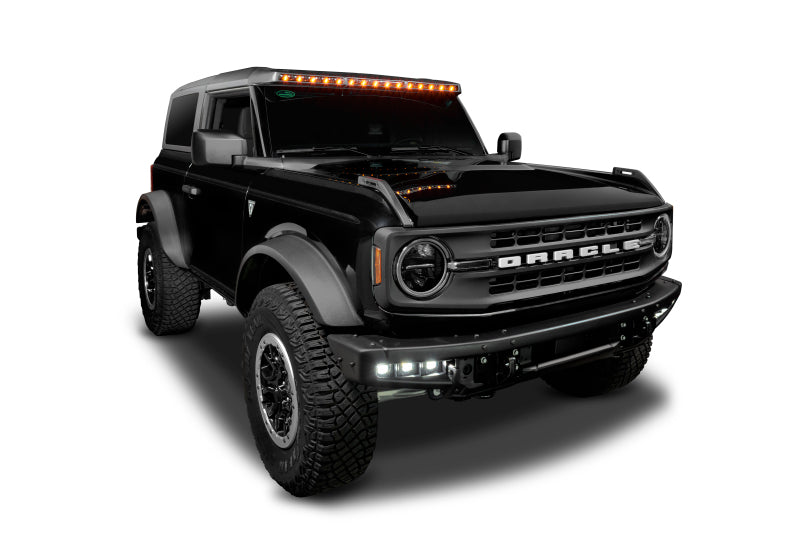 ORACLE Lighting Oracle 2021+ Ford Bronco Integrated Windshield Roof LED Light Bar System 5888-023 5888-023 Photo - Mounted