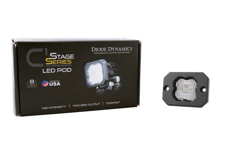 Diode Dynamics Stage Series C1 LED Pod - White SAE Fog Flush ABL Each DD6850S DD6850S User 2